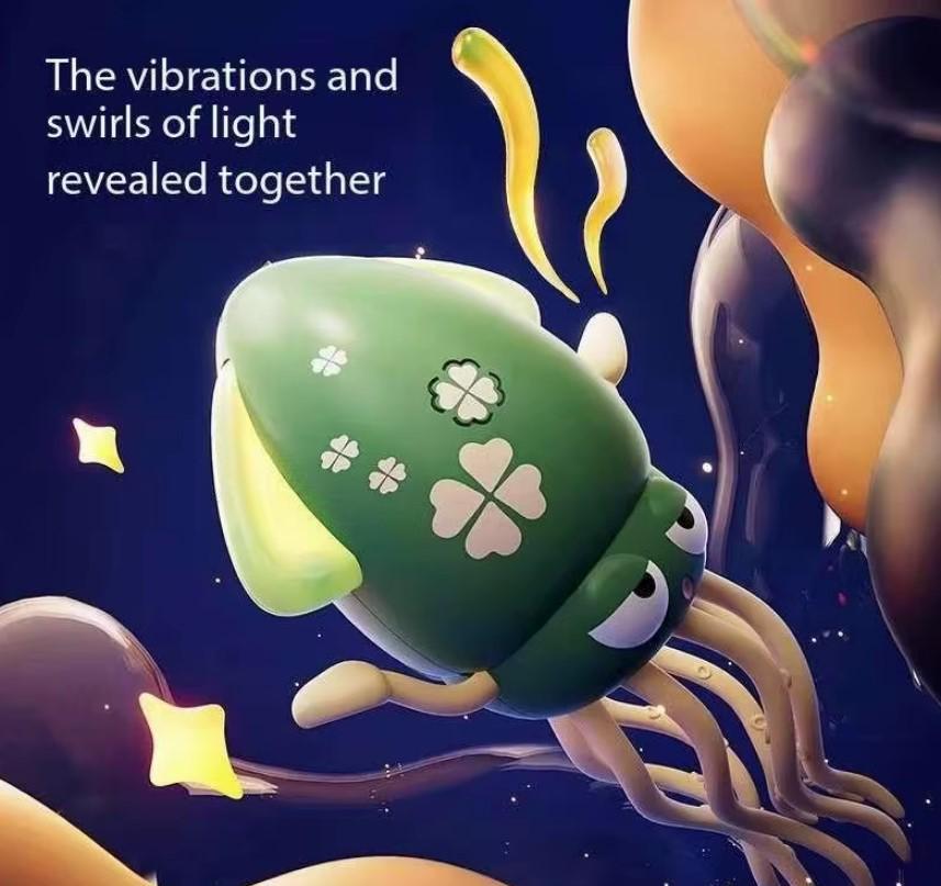 Интерактивная игрушка для детей Tummy Time Кальмар танцующий Зеленый (2104618659) - фото 7