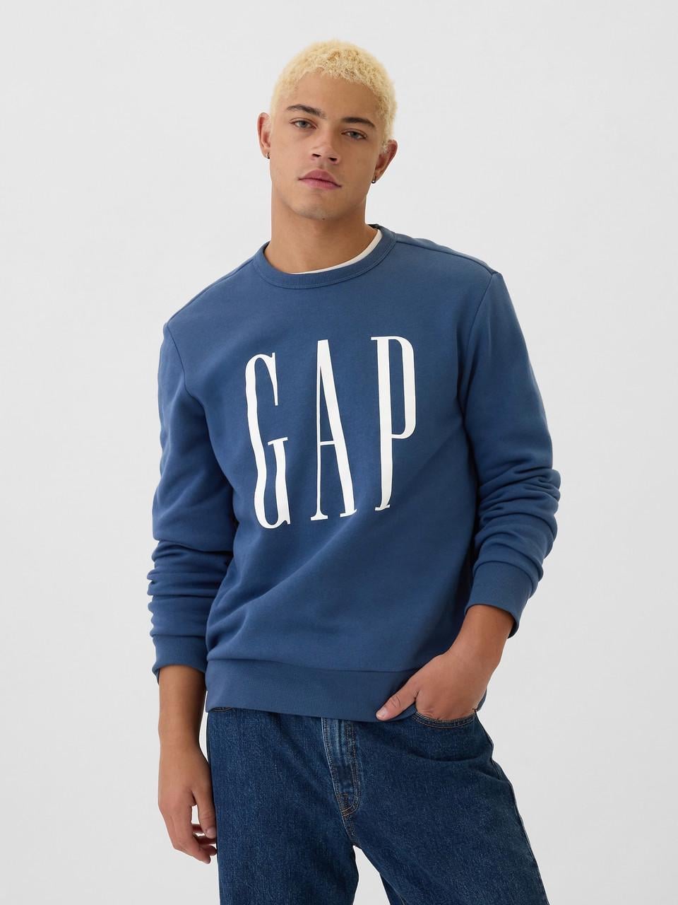 Свитшот мужской GAP Logo Sweatshirt L Синий (315831458604)