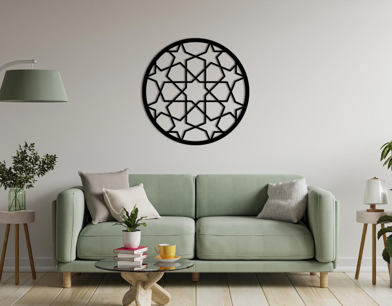 Декоративное панно на стену Upwood Decor Circle-056 16 60х60 см Black (1579694765)