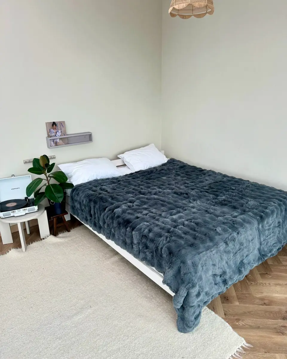 Плед Dushka Home Шиншилла 20990 200х230 см Темно-серый (8-6-4976855)