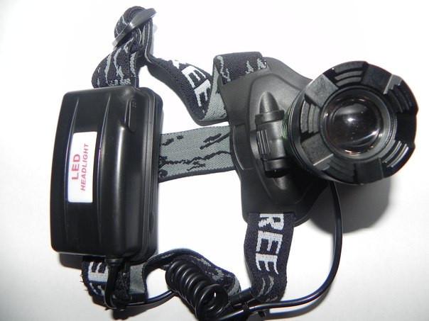 Фонарь налобный Bailong светодиодный на аккумуляторах (BL2188-T6) - фото 2