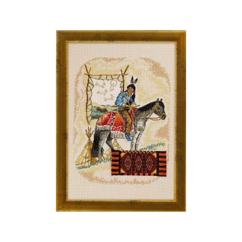 Набір для вишивки хрестиком Permin 70-4330 Indian horse (23916)