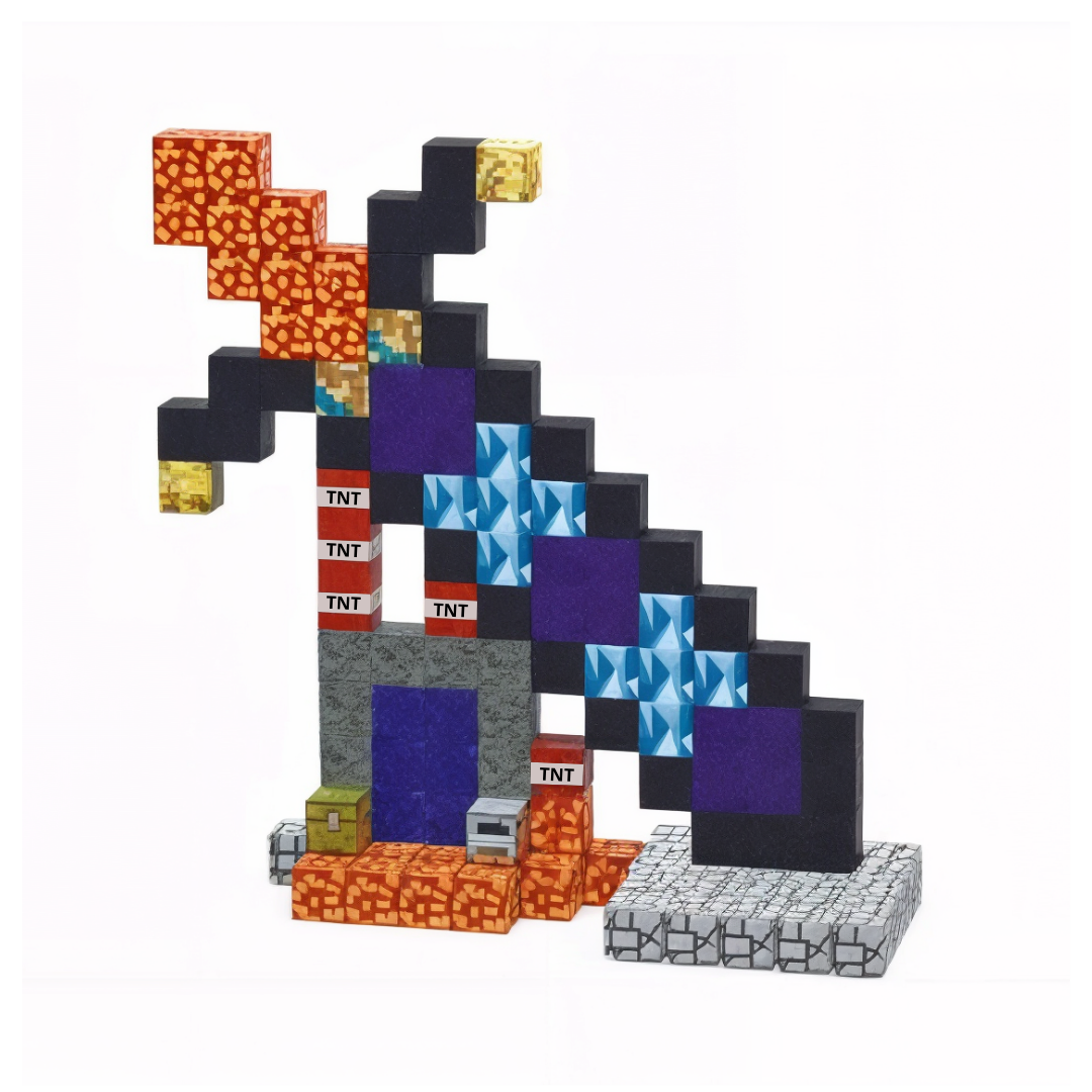 Конструктор магнитный майнкрафт Magnetic Cube гигантский меч 128 дет. (10373) Конструктор магнитный майнкрафт Magnetic Cube гигантский меч 128 дет. (10373)