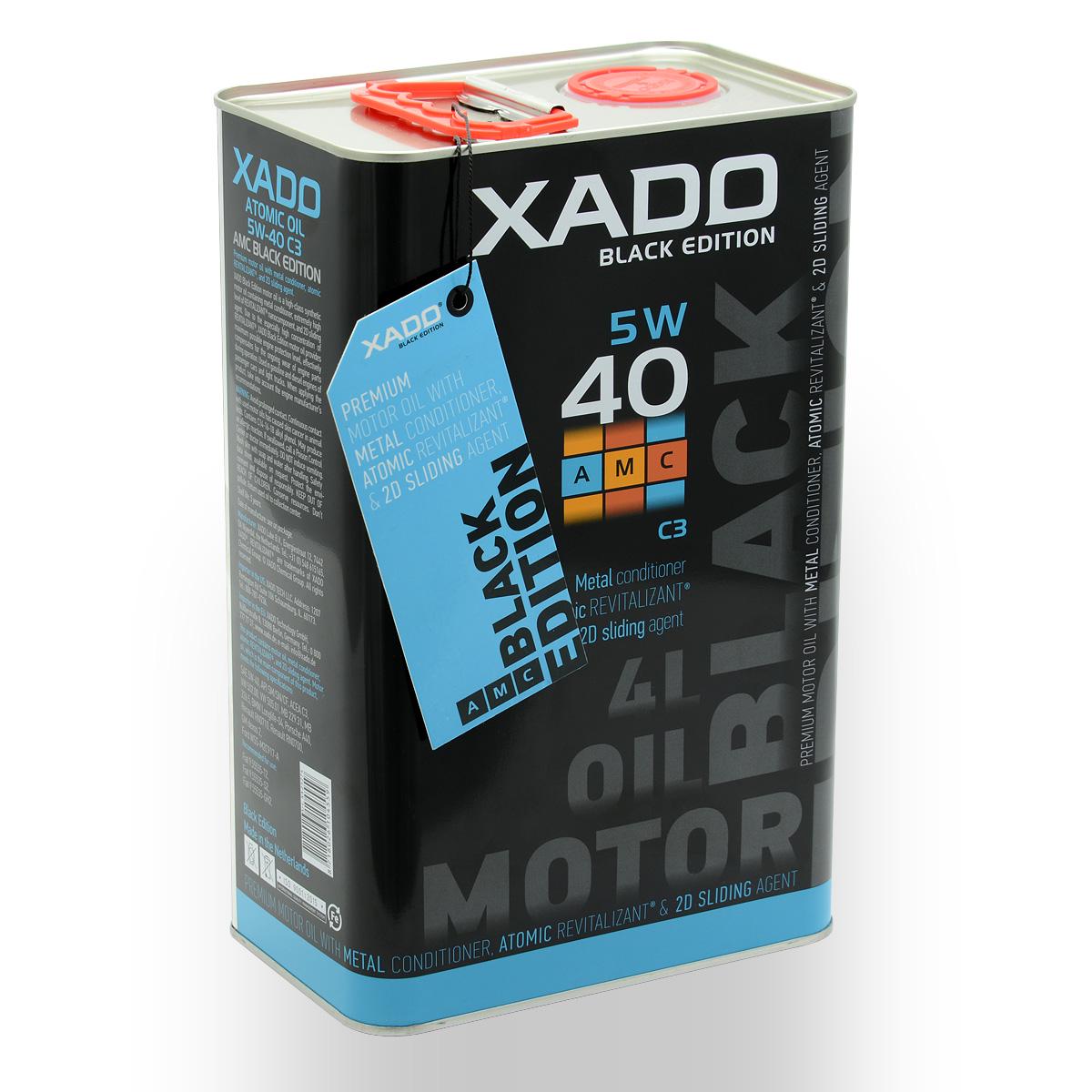 Синтетическое масло XADO Atomic Oil 5W-40 C3 AMC Black Edition 4 л