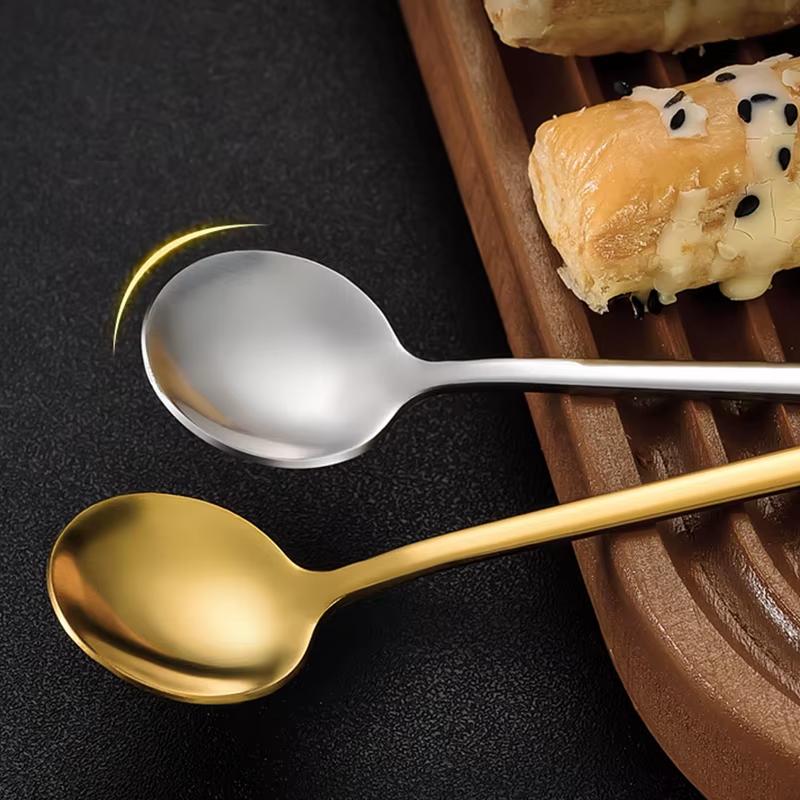 Ложка кофейная из нержавеющей стали Золотистый (2498596046) - фото 3 Ложка кофейная из нержавеющей стали Золотистый (2498596046) - фото 3