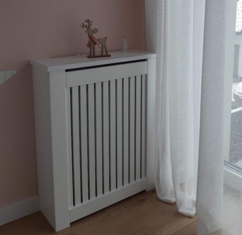 Экран декоративный короб на батарею отопления R145-K70 Белый - фото 5