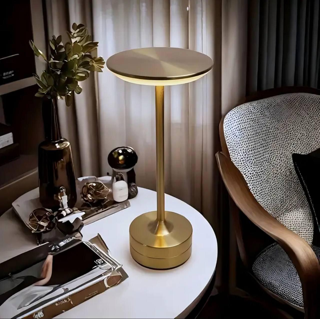 Настольная лампа аккумуляторная Zilini 0102 Золотой (23907707) - фото 2 Настольная лампа аккумуляторная Zilini 0102 Золотой (23907707) - фото 2