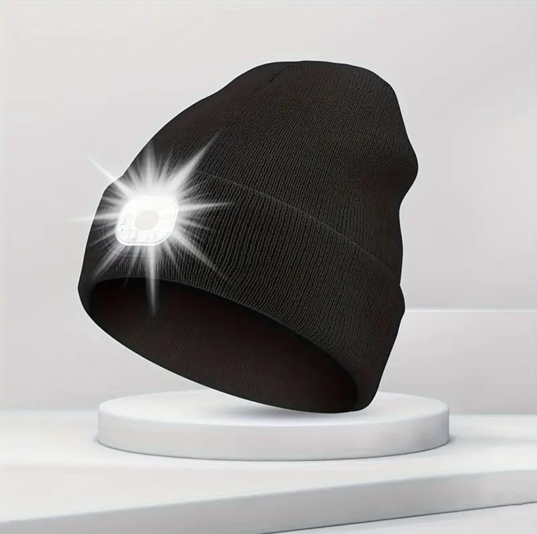 Шапка утепленная Portwest с LED-фонарем акрил Черный (2474292674)