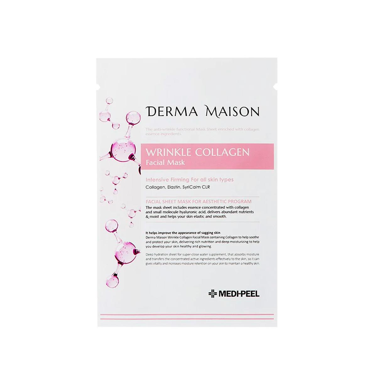 Маска тканинна MEDI-PEEL Derma Maison Wrinkle Collagen Facial антивікова з колагеном 23 мл (1934032266)