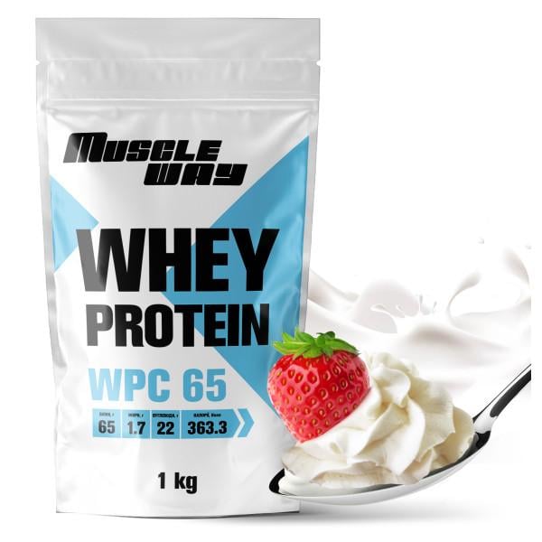 Протеин сывороточный MuscleWay КСБ 65% 1 кг на 22 порции Крем-сливки (21-125-ksb65-mw-rs.ks) Протеин сывороточный MuscleWay КСБ 65% 1 кг на 22 порции Крем-сливки (21-125-ksb65-mw-rs.ks)