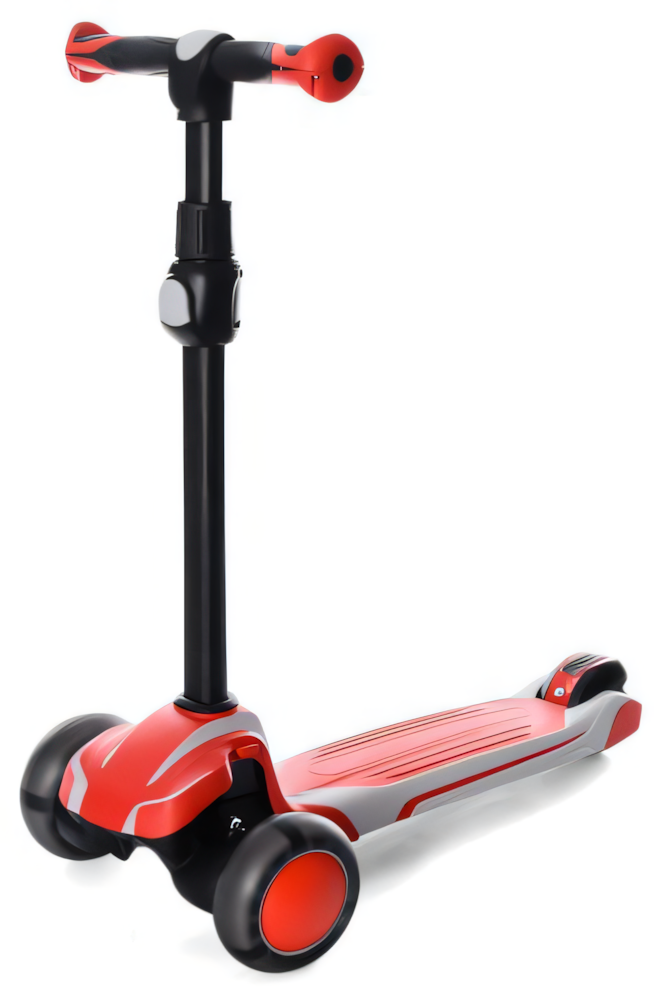 Самокат iTrike MAXI триколісний зі світними колесами Кораловий (DS-171-S-85)