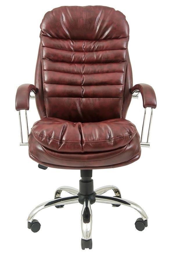 Кресло офисное компьютерное Valencia Мадрас Firenze Хром М2 AnyFix Коричневый - фото 2