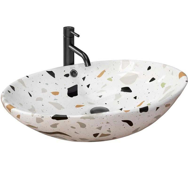 Умывальник Rea Olga 41,5x63 см Terazzo (REA-U5692)