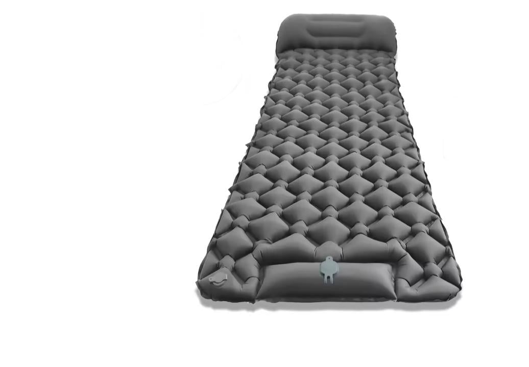 Каремат туристический надувной Adwenture Twin LT-04 односпальный 190х60 см Серый (33968729)