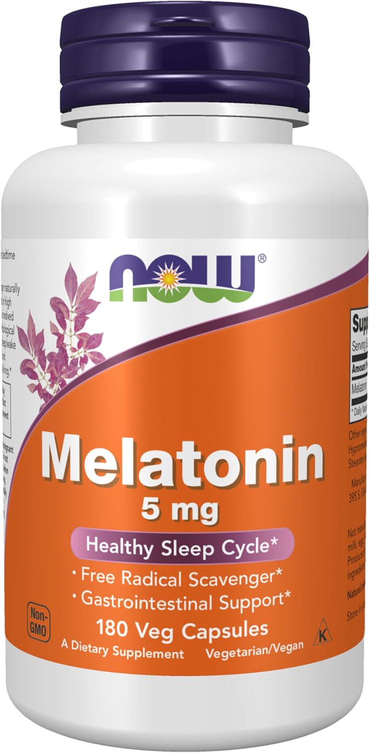 Мелатонин NOW Foods Melatonin 5 мг 180 капс. (НФ-00001298)
