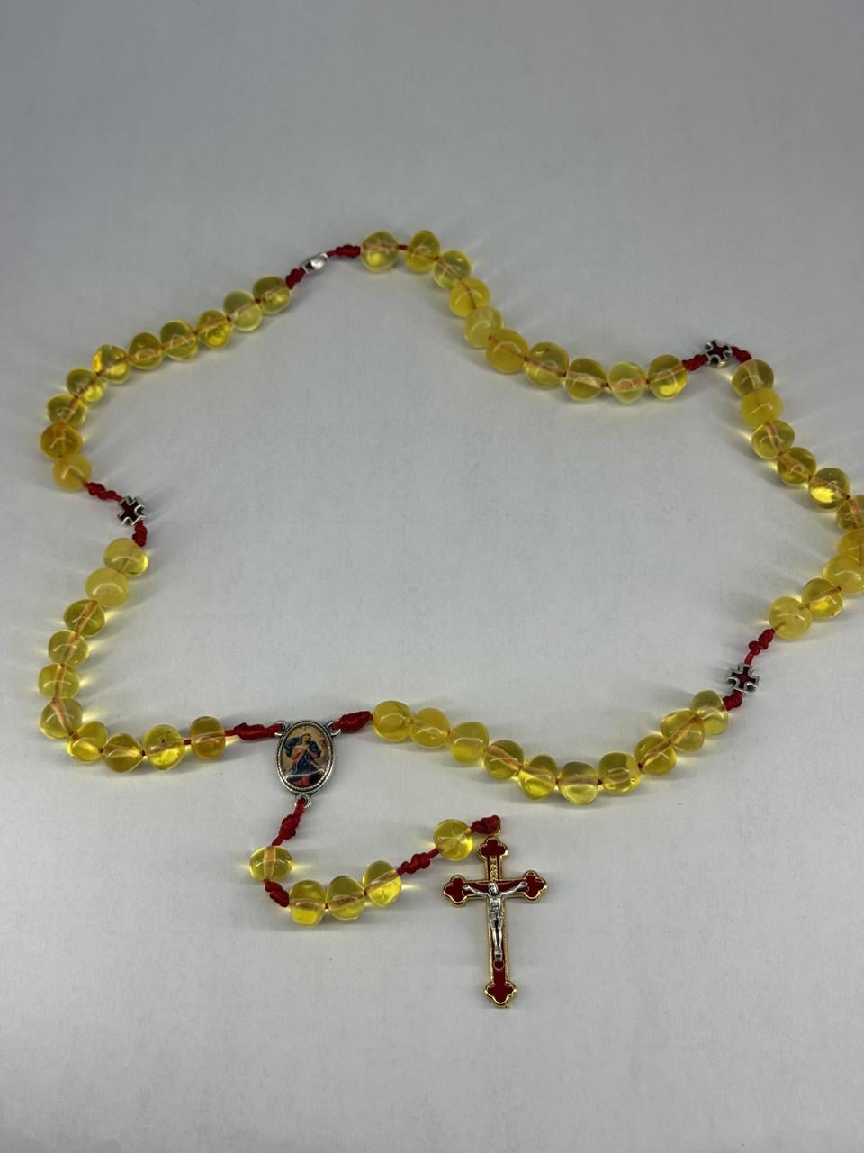 Вервица из янтаря р. 108