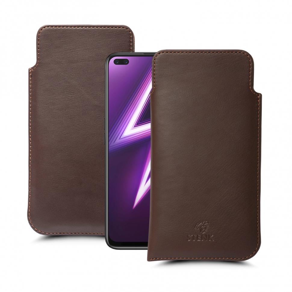 Футляр Stenk Elegance для Realme 6 Pro Коричневый (65178)
