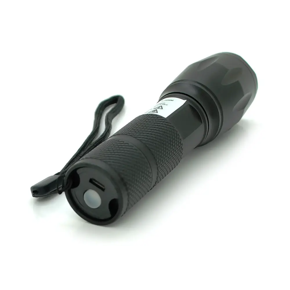 Фонарик водостойкий Cata CT-8025 Zoom 5х ударопрочный со встроенным аккумулятором Черный - фото 2 Фонарик водостойкий Cata CT-8025 Zoom 5х ударопрочный со встроенным аккумулятором Черный - фото 2
