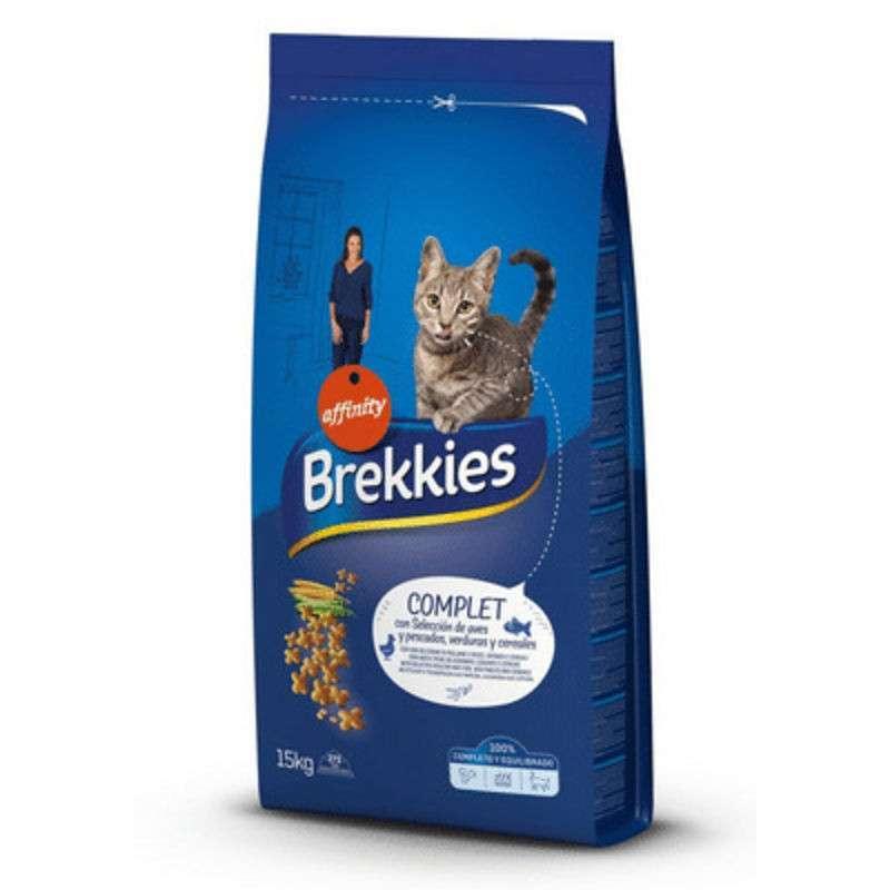 Корм сухий для дорослих котів Brekkies Cat Complet з куркою та овочами 15 кг (923516/8410650235165) - фото 6