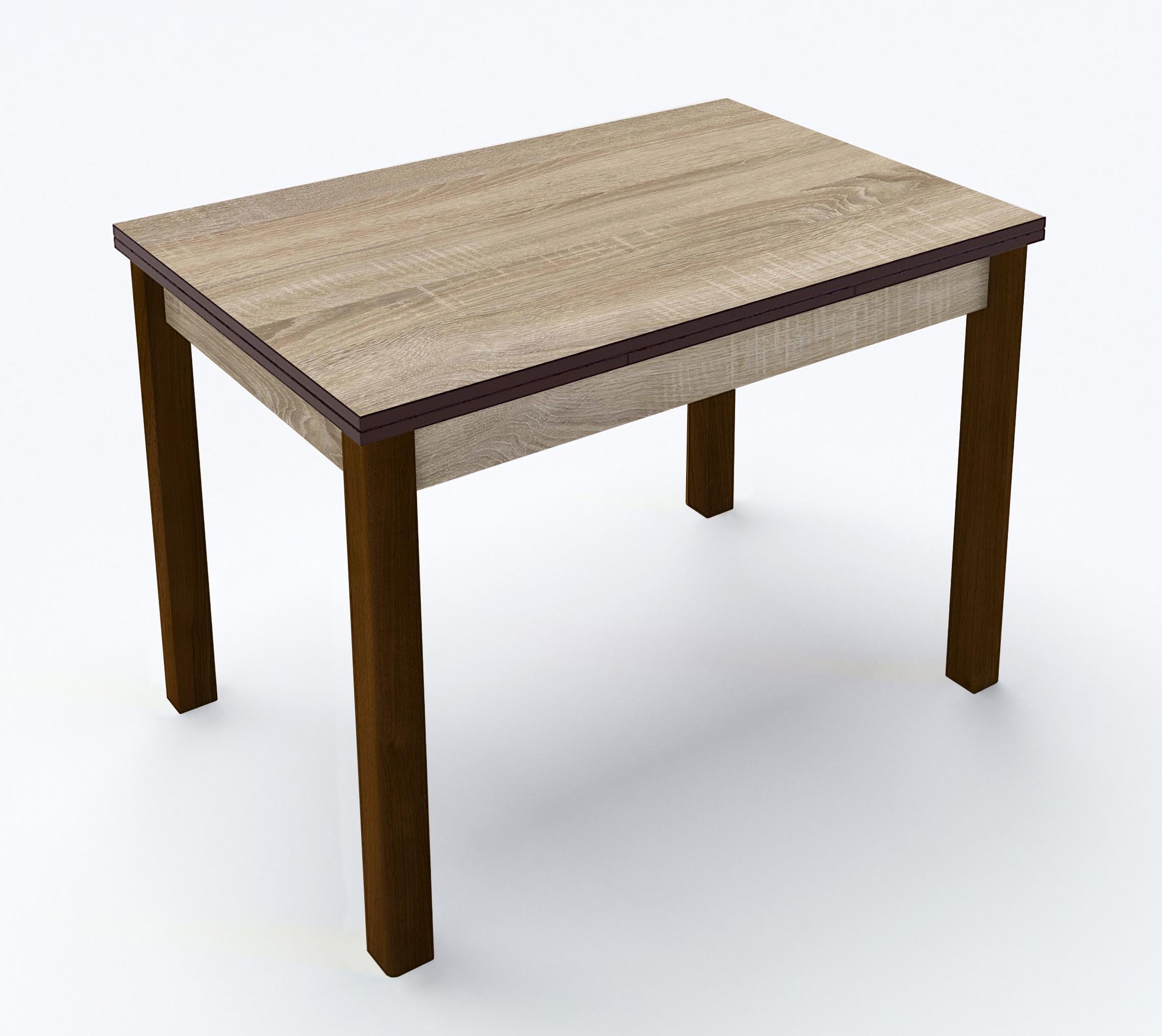Стол обеденный раскладной Fusion furniture Марсель 1100 Орех/Дуб сонома (10000096)