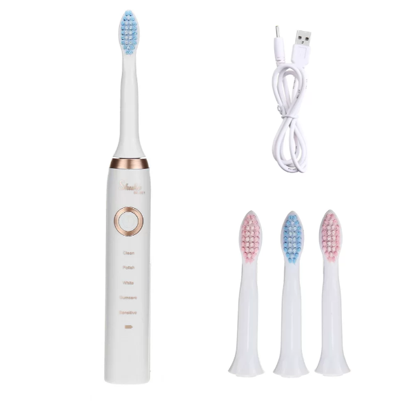 Электрическая зубная щетка Shuke SK-601 с 4 насадками