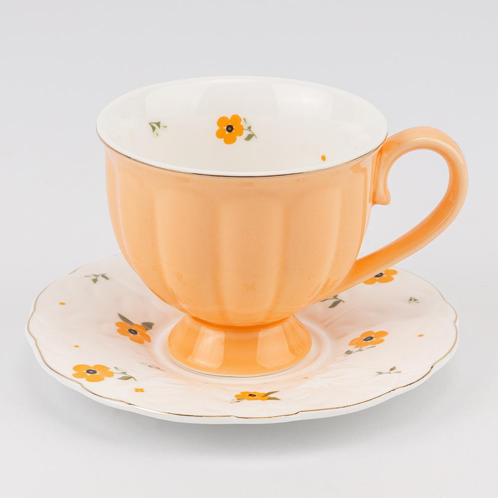 Набор чашек с блюдцами Акварельная нежность 230 мл на 6 персон (90929) - фото 2