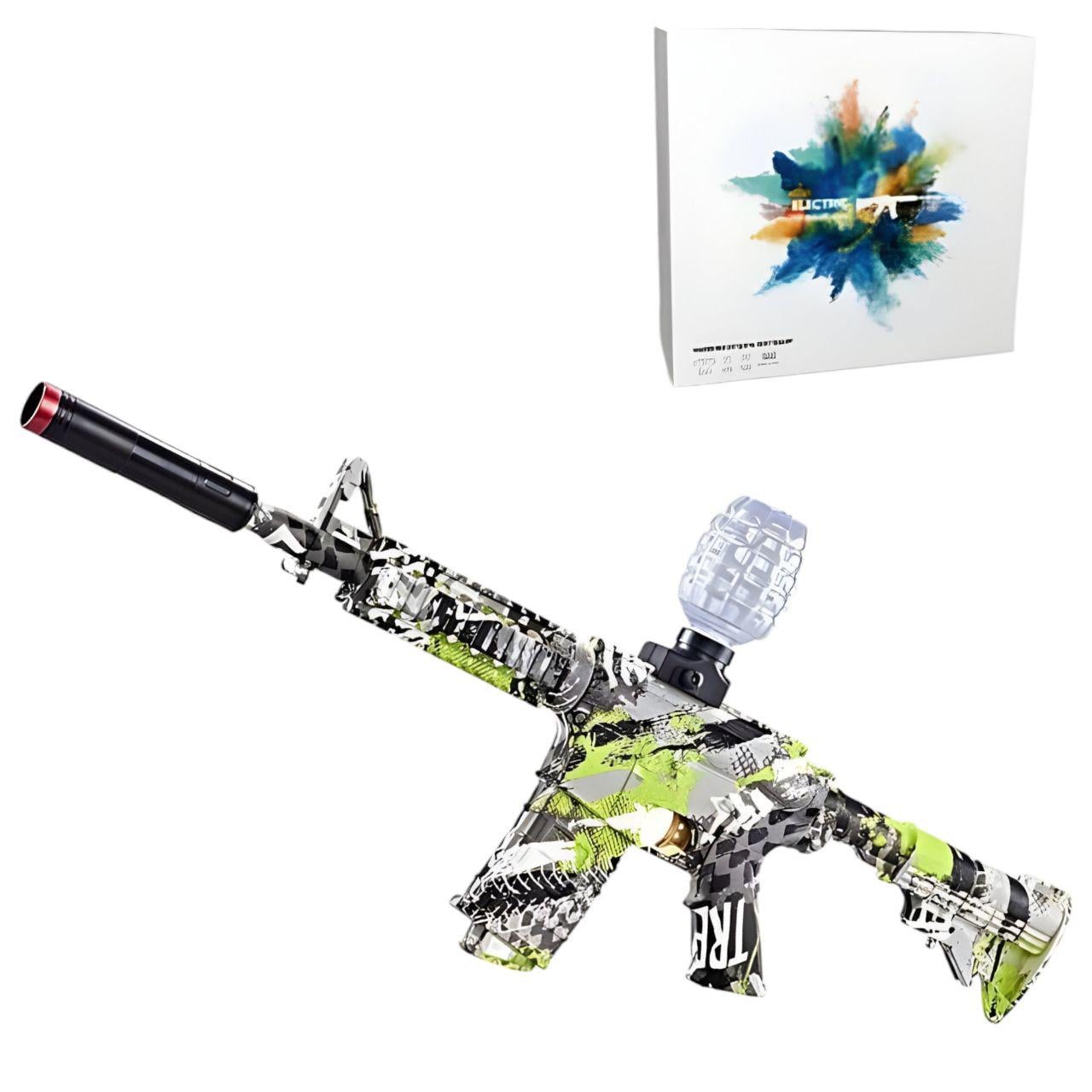 Детский автомат с глушителем/аккумулятором/орбизами (138003) Детский автомат с глушителем/аккумулятором/орбизами (138003)