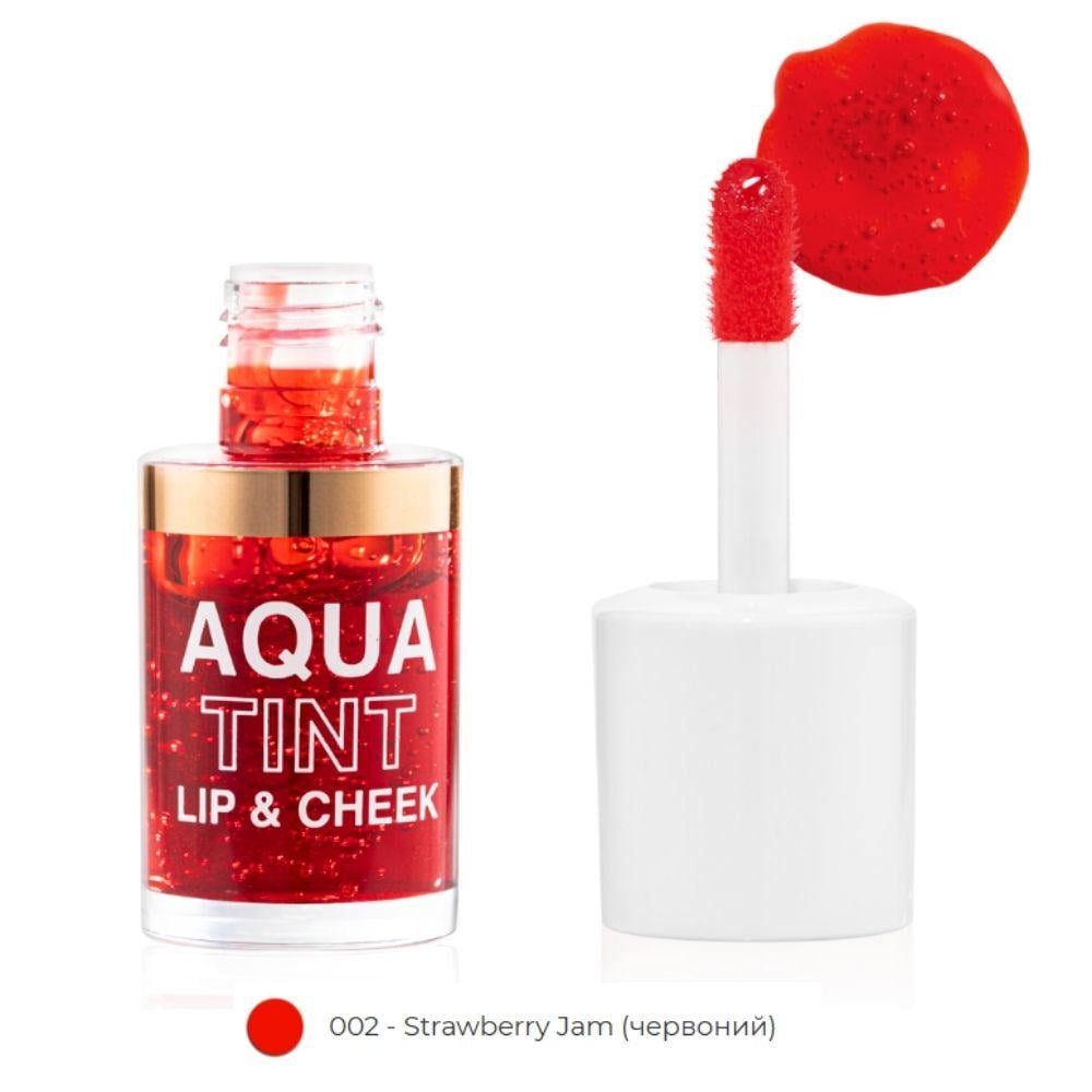 Жидкая помада для губ Topface Aqua Tint Lip&Cheek PT215 02 Strawberry Jam 10 мл Жидкая помада для губ Topface Aqua Tint Lip&Cheek PT215 02 Strawberry Jam 10 мл