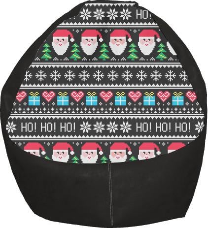 Кресло-груша Рождественский узор S (13278025)