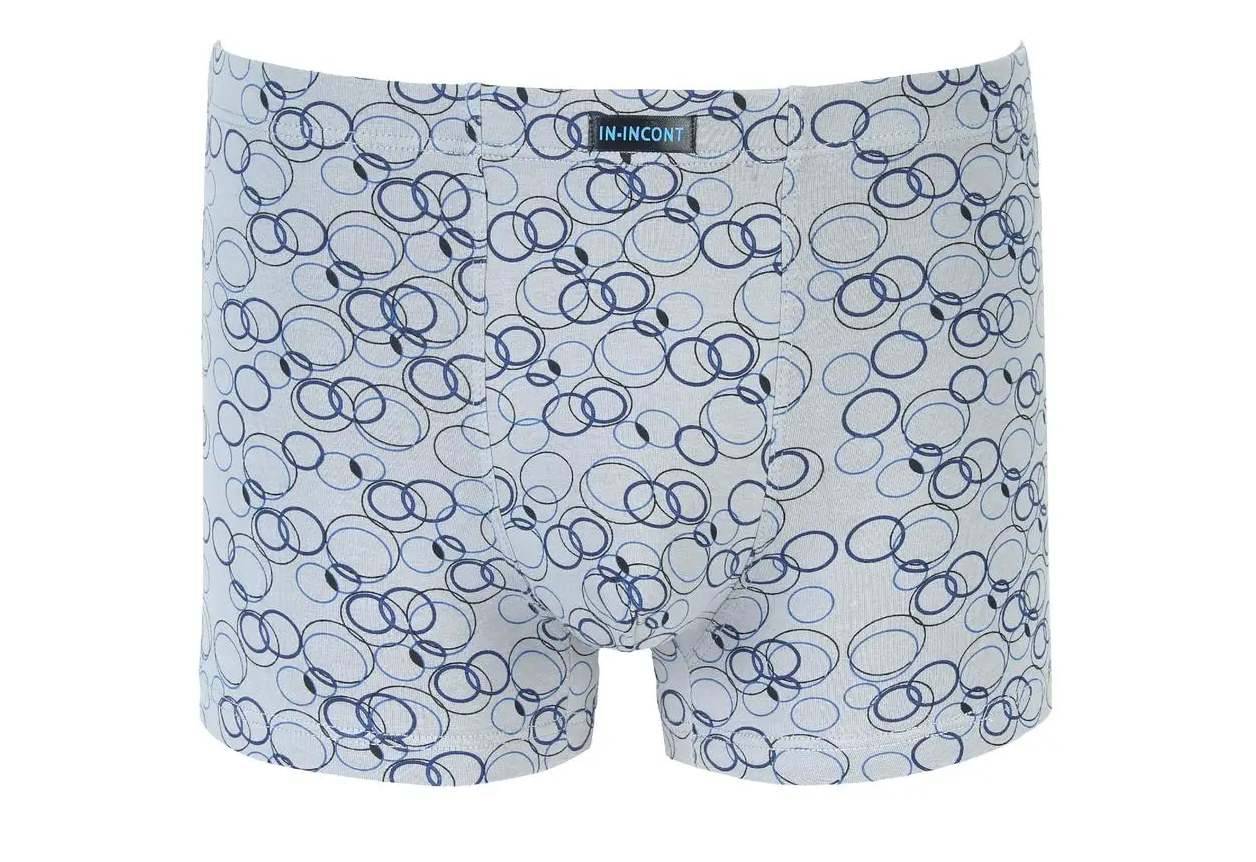 Мужские трусы IN.INCONT стрейчевые 3XL р. 50-52 Светло-серый (1629)
