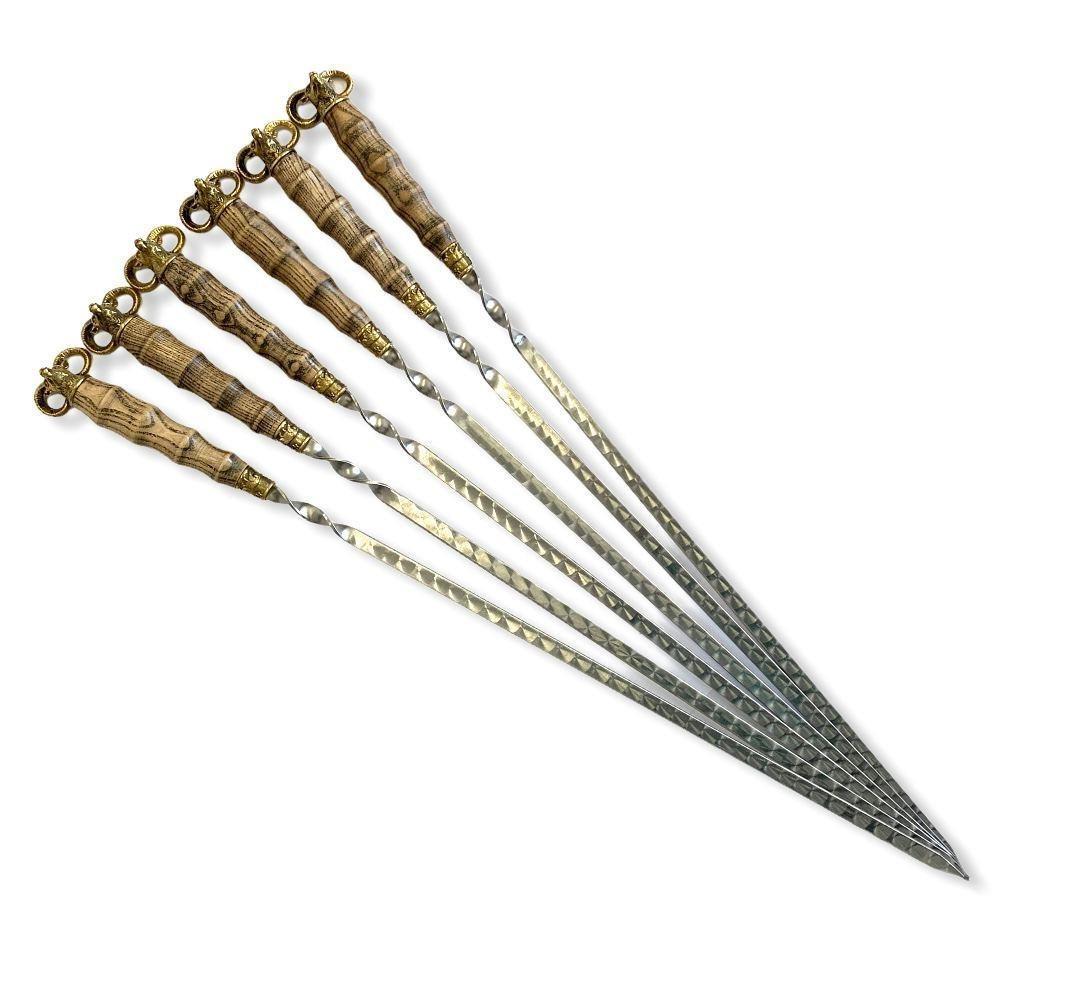 Шампур із нержавіючої сталі Gorillas BBQ SKK17 Архар 1 шт. 45 см (2620472406) - фото 2 Шампур із нержавіючої сталі Gorillas BBQ SKK17 Архар 1 шт. 45 см (2620472406) - фото 2