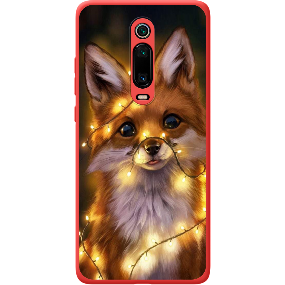 Чехол BoxFace Xiaomi Mi 9T / Mi 9T Pro Рождественская лиса Красный силикон (37376-up2399-43048)
