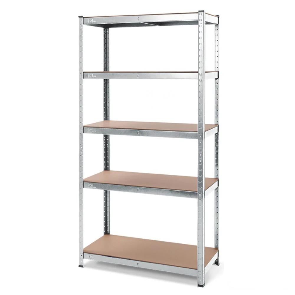 Стелаж металевий БОНА 180х90х40 см з оцинкованим покриттям на 5 полиць із МДФ (379525)