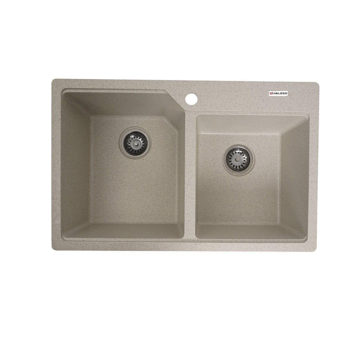 Мойка гранитная Valeso Harmony врезная прямоугольная матовая 780х500 мм Топаз