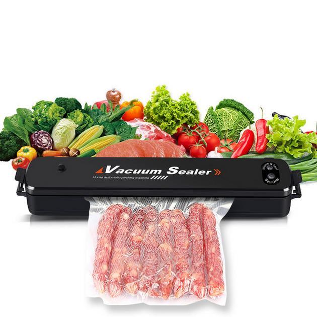 Вакуумный упаковщик бытовой для вакуумной уп. продуктов Vacuum Sealer Черный (1059) - фото 3