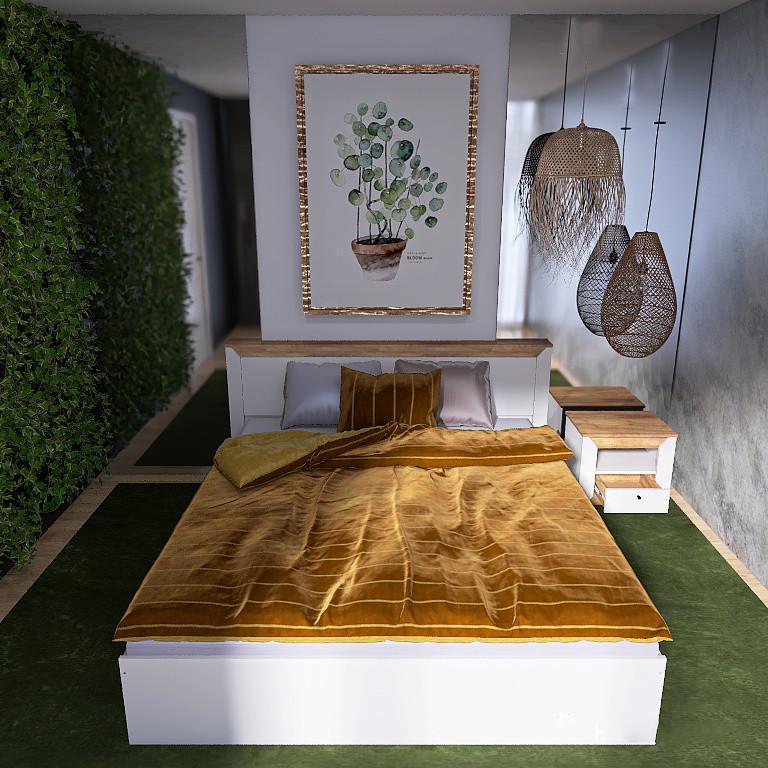 Тумба приліжкова Еверест Нордік-500 50х37,8х42 см Дуб крафт золотий/Білий (ЕВ20670) - фото 8 Тумба приліжкова Еверест Нордік-500 50х37,8х42 см Дуб крафт золотий/Білий (ЕВ20670) - фото 8