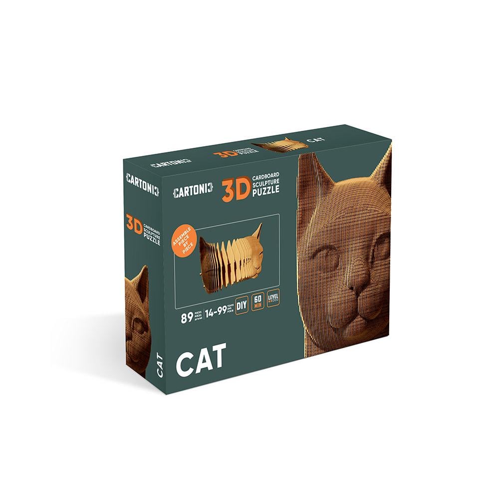 Конструктор картонный Cartonic 3D Puzzle Cat - фото 2