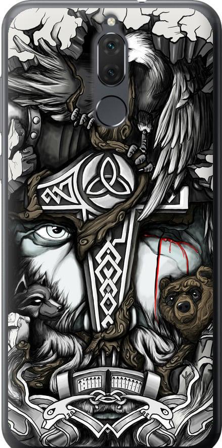 Чехол на Huawei Mate 10 Lite Тату Викинг (4098t-1240-42517)