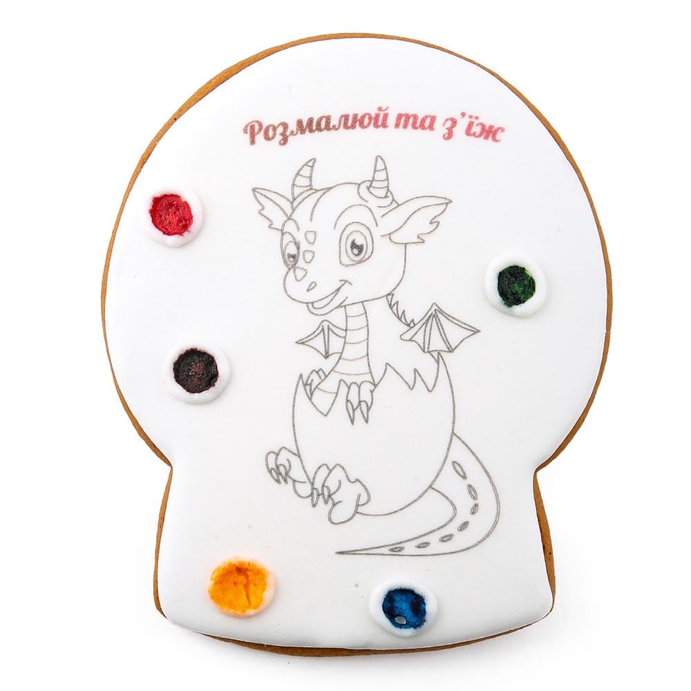 Пряник-раскраска Крафт Печиво Дракон №2 85 г