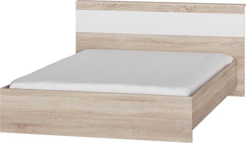 Кровать Эверест Соната 140х200 см Сонома с белым (psg_UK-6415014)