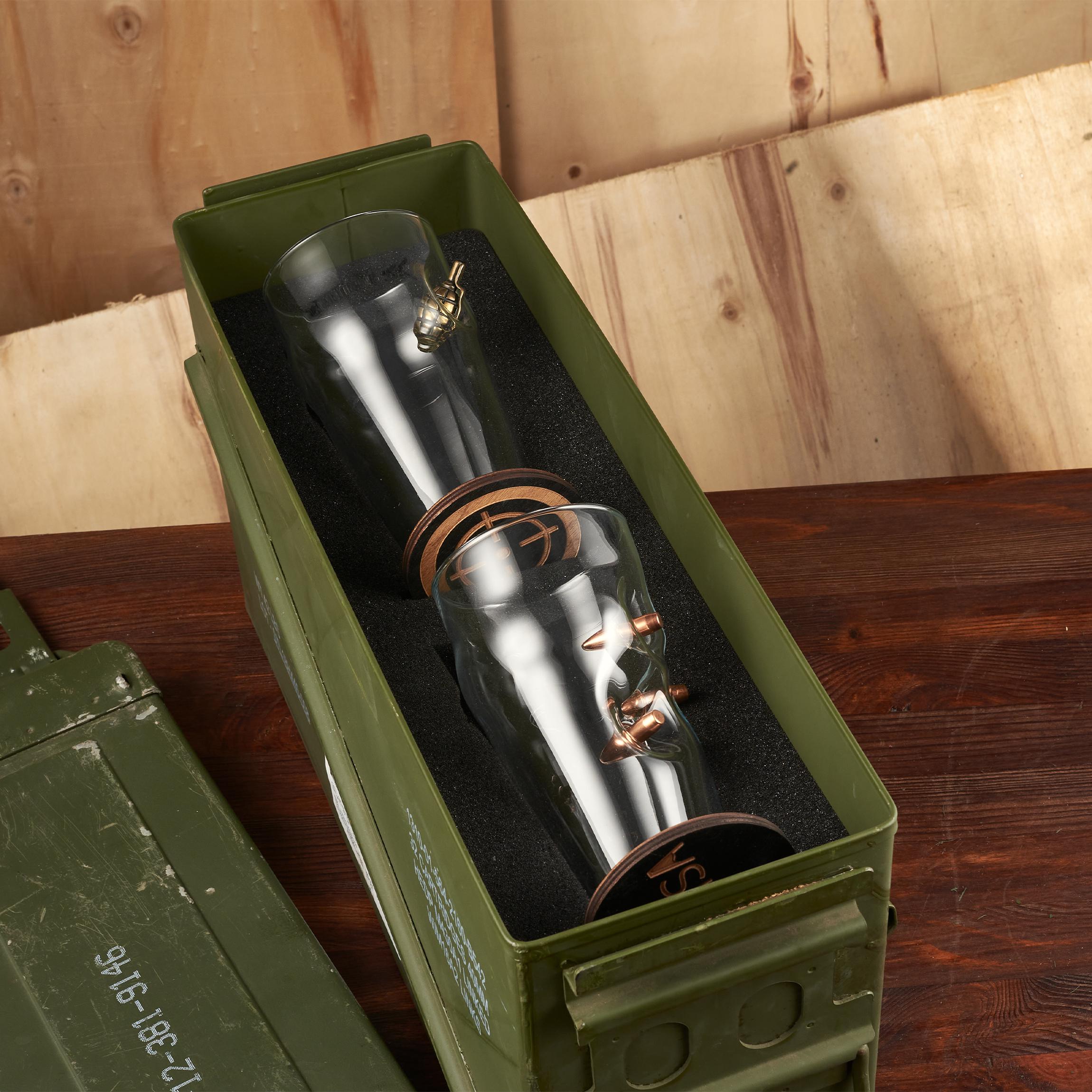 Набор БК пивные бокалы 3 шара с лимонкой