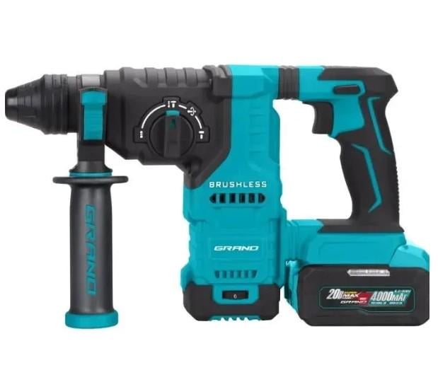 Перфоратор аккумуляторный GRAND BRUSHLESS ПА-20/26 BL/HS-1 (5848)