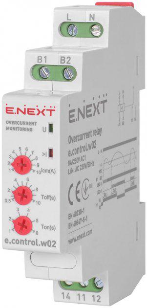 Реле контролю струму E.NEXT приоритетне 1-10 А 230 В (i0310025)