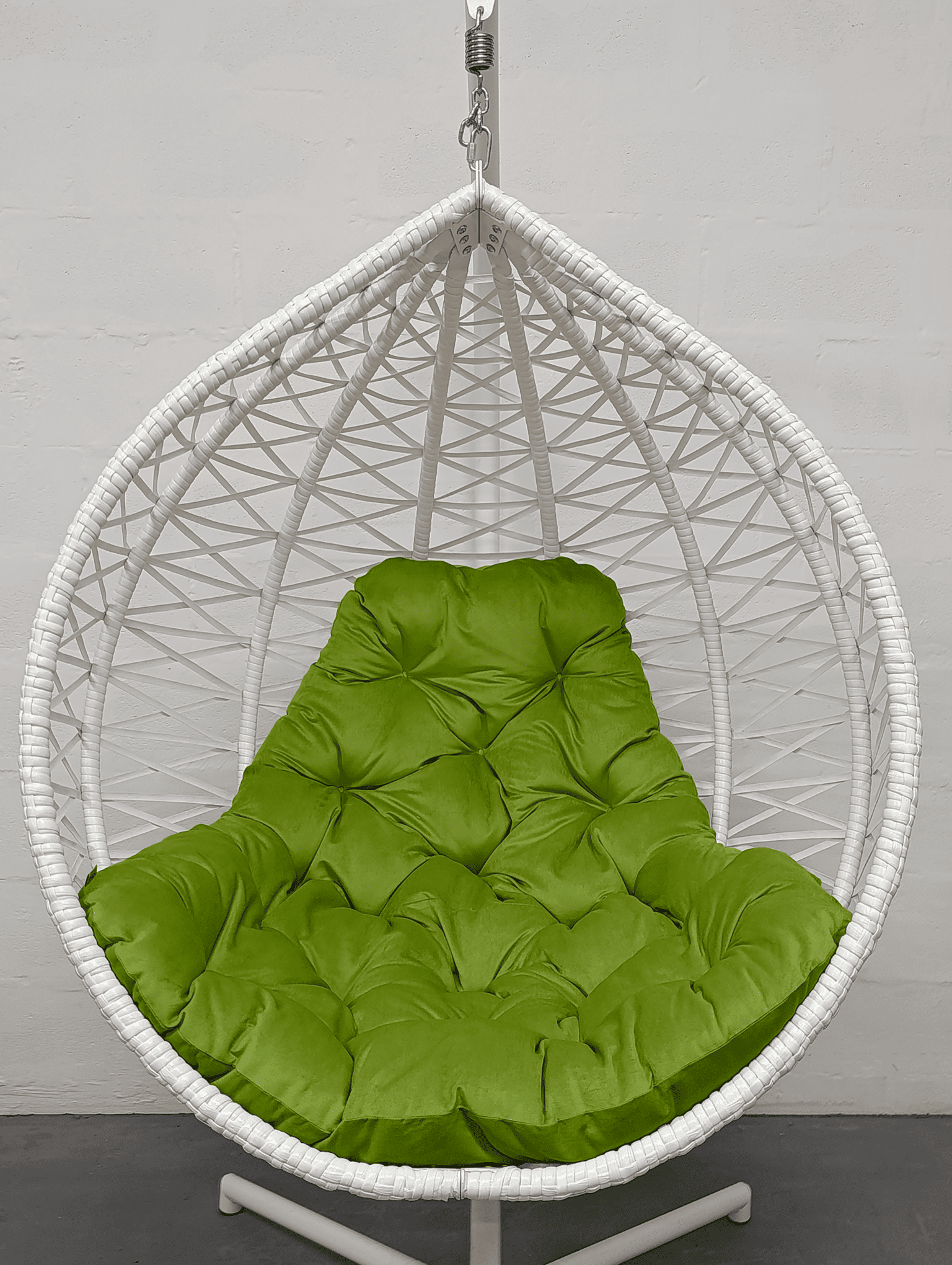 Подушка для крісла-кокона велюр 36 Лісовий зелений (5908) - фото 1 Подушка для крісла-кокона велюр 36 Лісовий зелений (5908) - фото 1