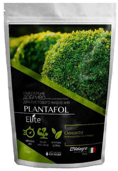 Удобрение комплексное минеральное для самшита и вечнозеленых кустарников Valagro Plantafol Elite NPK 20.20.20 100 г