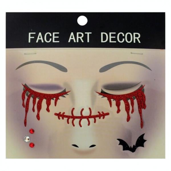 Декор на Хэллоуин Seta Наклейки Face ART Decor (15-189-11)