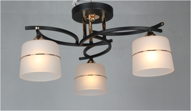 Люстра LK-730S/3 E27 BK+FG (27-169)