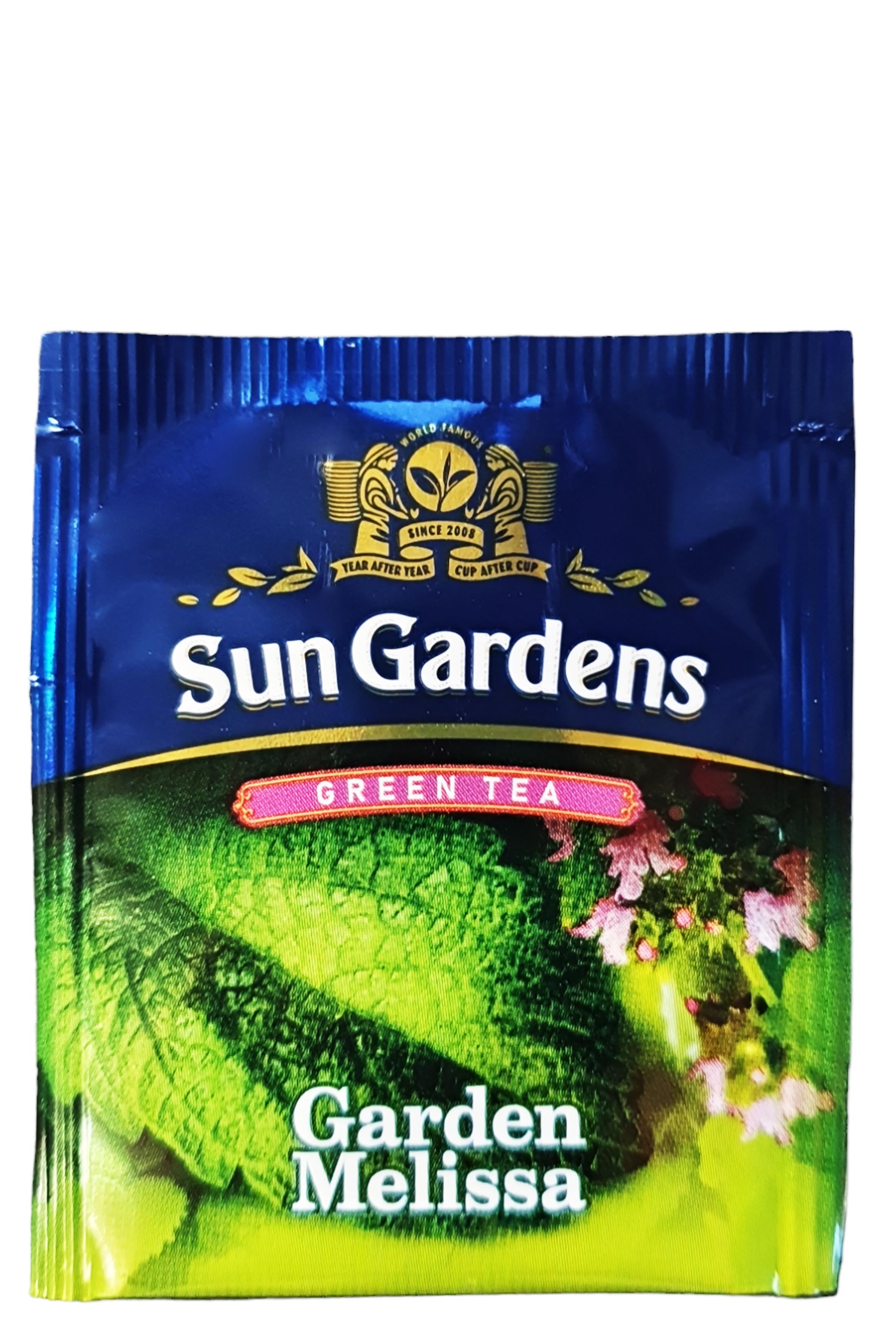 Чай Sun Gardens зеленый Garden Melissa 100 шт. пакетиков (59070)