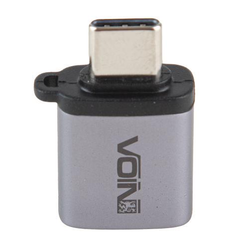 Адаптер OTG Voin VP-6106 USB 3.0 в Type C Grey - фото 3