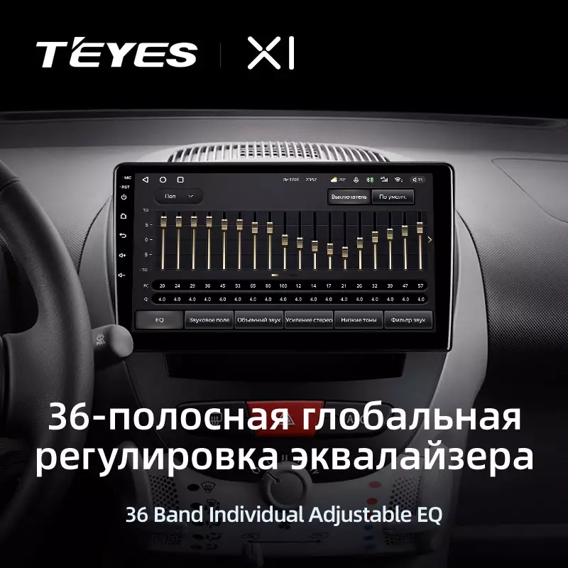 Автомагнитола штатная Teyes для Peugeot 107 2005-20014 Toyota Aygo 2005-2014 Android X1 2/32G Wi-Fi - фото 5